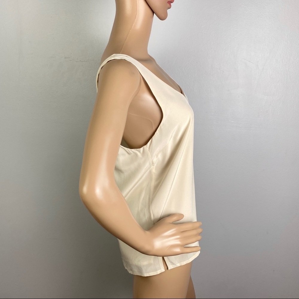 NEW CAMI NYC REVOLVE BEIGE SILK TOP - Picture 4 of 7